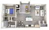 sand a3.1 Floor Plan sand a3.1 Floor Plan at Las Positas Apartments, Camarillo, CA
